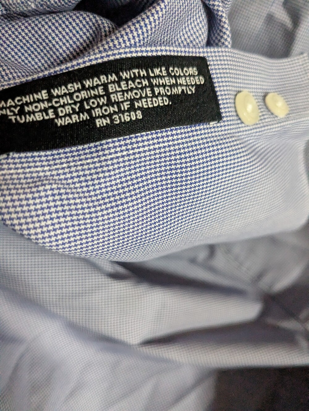 Jos A Bank Traver Large Button Down Long sleeve Shirt Blue Check Multicolor - Picture 5 of 5